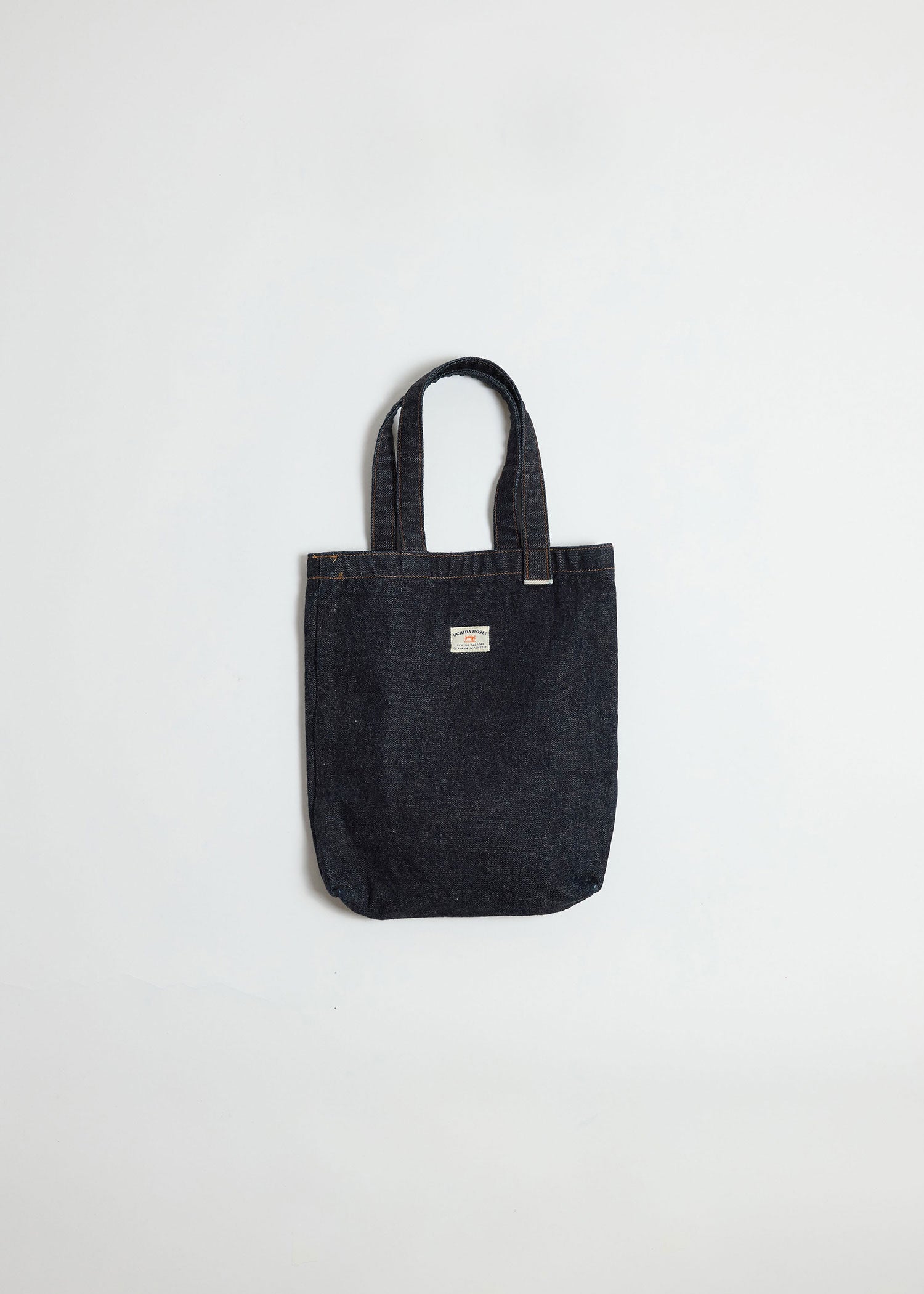 内田縫製　Uchida Housei デニムトートバッグ　大容量　15oz Flat Tote Bag / INDIGO・SAKURA