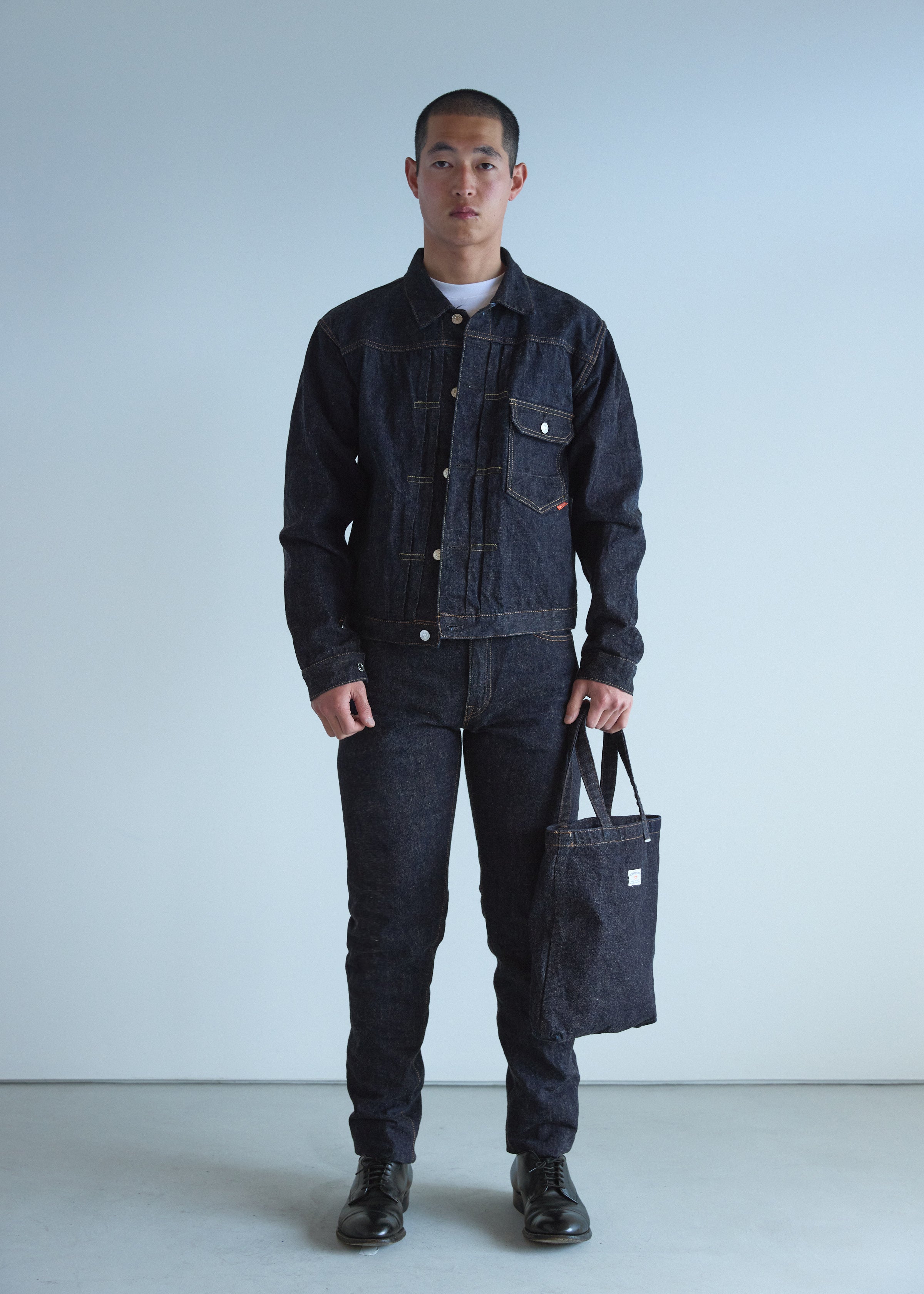 Flat Tote Bag / INDIGO・SAKURA