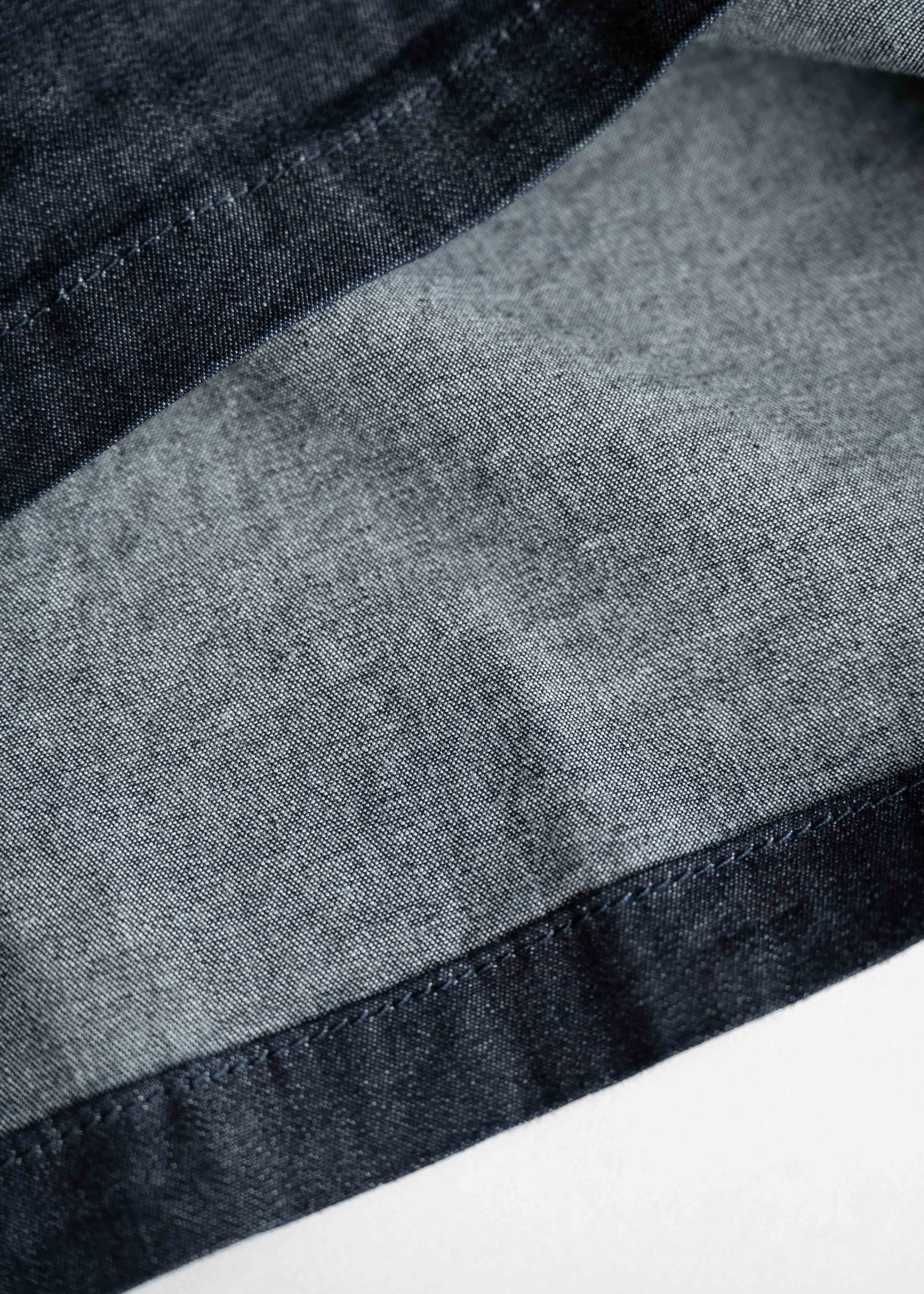 Denim Henley Tee / INDIGO / SAKURA / ECRU