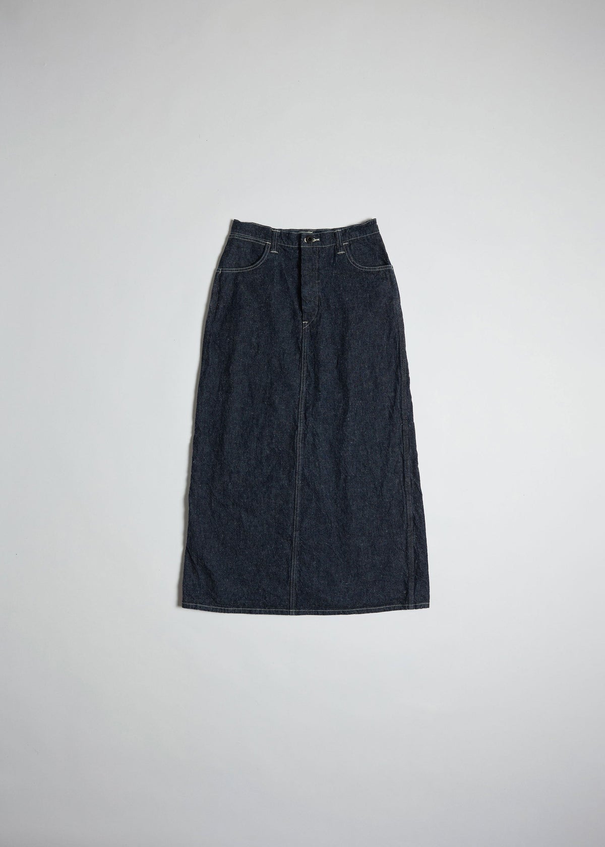 Back-Slit Skirt / HANMO INDIGO・SAKURA