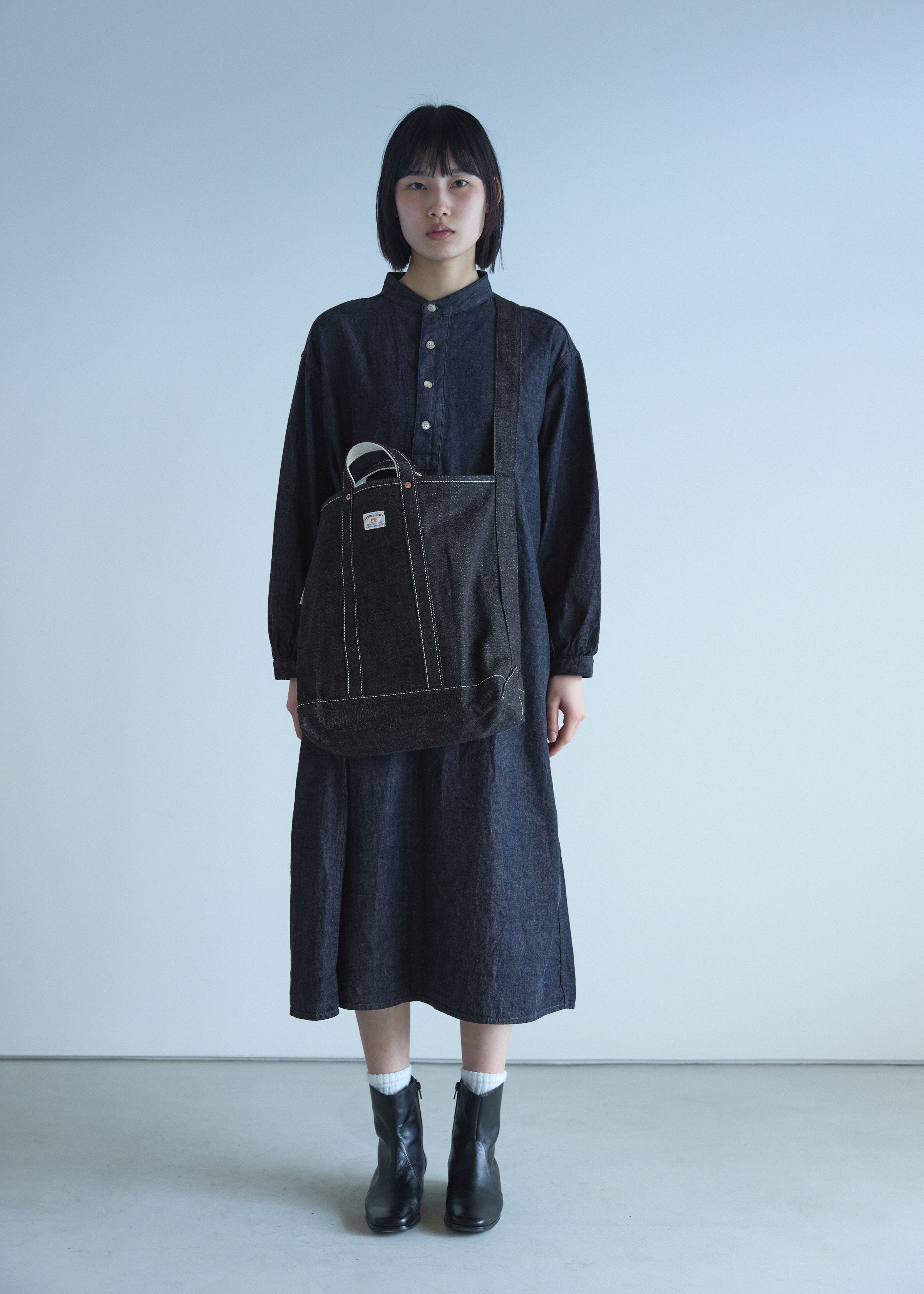 Shoulder Tote Bag / INDIGO